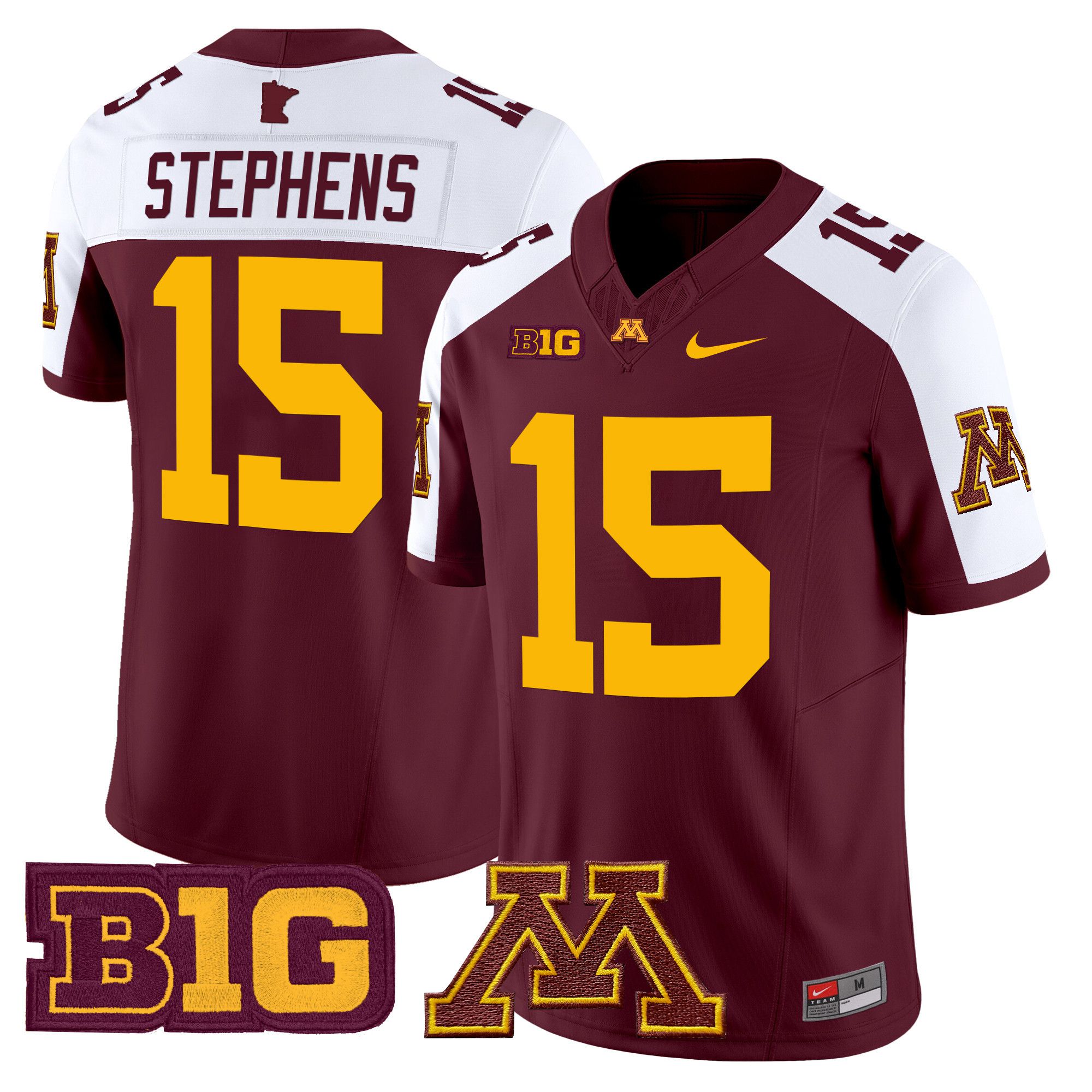 Men Minnesota Golden Gophers #15 Stephens Red Nike 2024 Vapor Limited NCAA Jersey